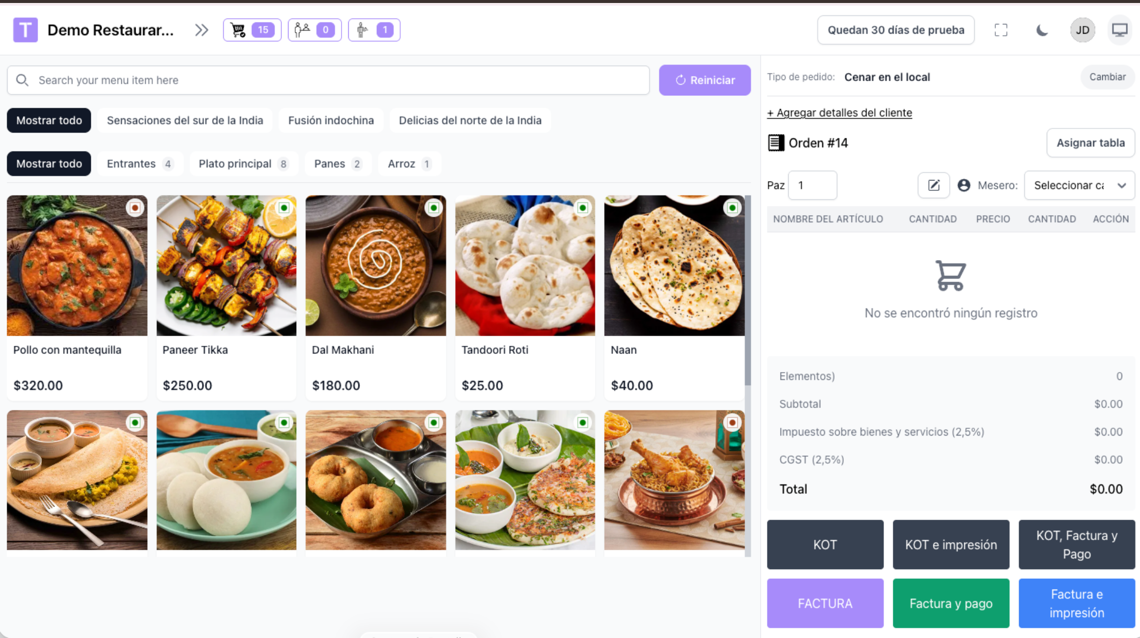 Vista previa del panel